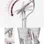 HWZXBCC 1800W,Handheld Hanging Ironing Machine Household Ironing Board Steam Small Double Rod,6 Speed Temperature Control