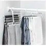 5pcs Random Color 5 Tier Multi-Function Portable Clothes Hanger Pants Racks Trousers Hanger Clothes Storage Drying Hanger Stainless Steel 5pcs Random Color 5 Tier Multi-Function Portable Clothes Hanger Pants Racks Trousers Hanger Clothes Storage Drying Hanger Stainless Steel