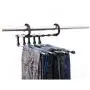 5PC Magic Trousers Hanger/Rack Plastic Hook Multifunction Pants Closet Hanger for Clothes 5 in 1