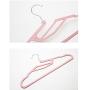 SAASNY Standard Hangers Plastic Hangers,Premium S-Shaped Pp Plastic Clothes Hangers,Set of 25,Space-Saving Clothes Hangers,Non-Slip,for Jackets,Shirts,Dresses,Scarves(Pink) for Drying and Storage