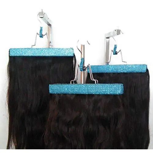 Teal Hair Extension Hangers (set of 10)