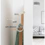 Over The Door Hook Hanger, Heavy Duty Organizer Rack for Coat, Towel, Bag, Robe and Keys (5 Hooks) (Color : True Color)