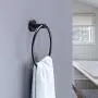 KES Towel Ring Matte Black Hand Towel Holder SUS 304 Stainless Steel Bathroom Round Ring Towel Hanger Wall Mount, A2180-BK KES Towel Ring Matte Black Hand Towel Holder SUS 304 Stainless Steel Bathroom Round Ring Towel Hanger Wall Mount, A2180-BK