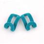 20pcs Creative Mini Flocking Clothes Hanger Easy Hook Closet Random Color