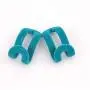 20pcs Creative Mini Flocking Clothes Hanger Easy Hook Closet Random Color