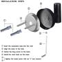 Wall Towel Hooks Coat Hook Bathroom Matte Black Robe Hook SUS 304 Stainless Steel Heavy Duty Door Hanger Towel Robe Clothes Cabinet Closet Sponges Hook for Bathroom Bedroom Kitchen Hotel Pool 4 Packs