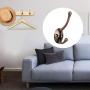 uxcell 5pcs Dual Wall Hooks Zinc Alloy Wall Mounted Coat Hat Double Robe Hooks Clothes Hanger Holder w Screws Copper Tone