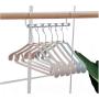 5PC 6 Hole Shirts Clothes Hanger Holders Multifuction Save Space Non-Slip Clothing Organizer Practical Racks Hangers for Clothes Decoration