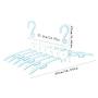 HJYPYJ Magic Hanger,Portable PP Folding Hanger,Rotatable Hanger Space Saving Organizers, Isometric Design/White / 3 pcs