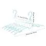 HJYPYJ Magic Hanger,Portable PP Folding Hanger,Rotatable Hanger Space Saving Organizers, Isometric Design/White / 3 pcs HJYPYJ Magic Hanger,Portable PP Folding Hanger,Rotatable Hanger Space Saving Organizers, Isometric Design/White / 3 pcs