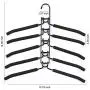 (2-Pack) Clothes Hangers, 5 in 1 Detachable Multilayer Non-Slip Clothes Rack, Metal Rust-Free Wardrobe Clothes Rack, Space Saver Closet Organizer for Jacket Coat Sweater Skirt Trousers Shirt T-Shirt (2-Pack) Clothes Hangers, 5 in 1 Detachable Multilayer Non-Slip Clothes Rack, Metal Rust-Free Wardrobe Clothes Rack, Space Saver Closet Organizer for Jacket Coat Sweater Skirt Trousers Shirt T-Shirt