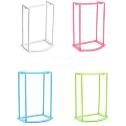 Portable Candy Color Plastic Clothes Hanger Storage Rack Creative Multifunctional Clothes Hanger Oraganizer Holder Stacker Clothespin Hooks Caddy Rack (hot Pink)