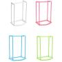 Portable Candy Color Plastic Clothes Hanger Storage Rack Creative Multifunctional Clothes Hanger Oraganizer Holder Stacker Clothespin Hooks Caddy Rack (hot Pink)