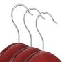 Casafield - 20 Cherry Wooden Suit Hangers - Premium Lotus Wood with Notches & Chrome Swivel Hook for Dress Clothes, Coats, Jackets, Pants, Shirts, Skirts