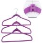 10x Home Mini Flocking Clothes Hanger Conector Hook Closet Organizer Save Space,Gray