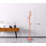 Y.H.Valuable Coat Racks Simple Floor Coat Rack Vertical Metal Hanger Bedroom Living Room Clothes Rack Simple Warm Pink Floor Hanger Entryway Furniture