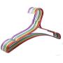 Luxury Wide Fancy Colorful Aluminum Alloy Hanger for Clothes, Metal Shirts Dress Coats Tops 10 Pieces Random Color