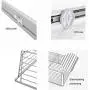 Hanger Adjustable Pull-Out Storage Basket Length Clothes Hanger Rail cm Adjustment Range Long Service Life Areas Abs Plastic (Size : 91.4 45.6 17.2cm)