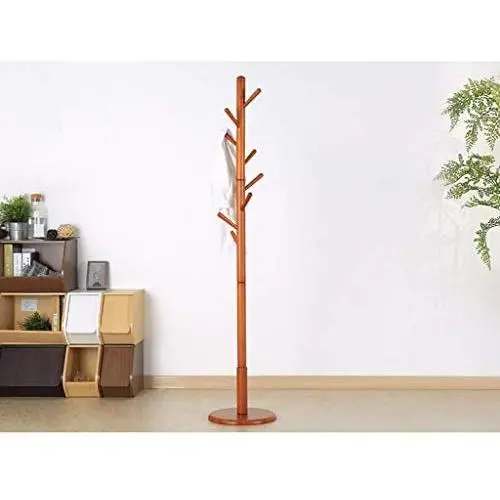 SOOKER Coat Hangers Coat Stand Clothes Rack Free Standing Floor Hanger Hook Steel Hat Clothes Jacket Coat Umbrella Storage Organiser Stand Rack -0223 (Color : Honey Color) SOOKER Coat Hangers Coat Stand Clothes Rack Free Standing Floor Hanger Hook Steel Hat Clothes Jacket Coat Umbrella Storage Organiser Stand Rack -0223 (Color : Honey Color)