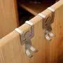 acction 2Pcs/Set Stainless Steel Hook, Home Decoration Kitchen Hanger Clothes Storage Rack Tool New Lovers Shaped Hooks