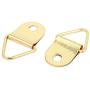uxcell Picture Photo Frame Cross Stitch Triangle Ring Hanger Hook Gold Tone 5pcs