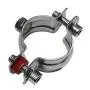 WYKA 2 Pack Heavy Duty Pipe Strap 304 Stainless Hose Clamp Wall Ceiling Mount Ring Hanger Adjustable Bracket (4"(101.6mm))