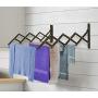 Large Retractable Folding Clothes Towel Rack Dryer Wall Mountable 4 Rod Expandable Hangers Air Drying Small Space Organization Large Retractable Folding Clothes Towel Rack Dryer Wall Mountable 4 Rod Expandable Hangers Air Drying Small Space Organization