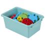 ECR4Kids Scoop-Front Storage Bins, Easy-to-Grip Design Storage Cubbies, Kid Friendly and Built to Last, Pairs with ECR4Kids Storage Units, 10-Pack, Turquoise