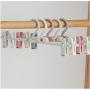 Creative Adult Retractable Stacking Pants Hangers for Clothes Wall Hanger Plastic Pants Folder Clothes Hanger Bra 10pcs Random Color