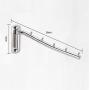JTKDL Premium-Grade 304 Stainless Steel Clothes Hanger with Swing Arm Holder Clothing Hanging System Closet Organize Wall Mount Clothes Rack