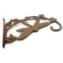 Large Cast Iron Dragonfly Plant Hanger Hook, Rustic Brown Bracket Style Hanging Plant Hook