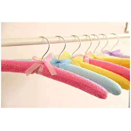 DNJKSA Colorful Anti-Slip Lint Padded Clothes Hanger Children Hanger(10 Pieces/Lot)(Random Color) DNJKSA Colorful Anti-Slip Lint Padded Clothes Hanger Children Hanger(10 Pieces/Lot)(Random Color)