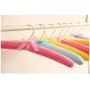DNJKSA Colorful Anti-Slip Lint Padded Clothes Hanger Children Hanger(10 Pieces/Lot)(Random Color)
