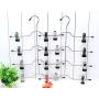 KYCPTNFJ 2 PCS 4 Layers Stainless Steel Multifunctional Clothes Hangers Pants Storage Hangers Cloth Rack Multilayer Storage Cloth Hanger