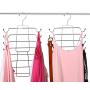 Giftol Tank Tops Hanger Metal Folding Space Saving Hanger Closet Organizer for Tank Tops, Cami, Bras, Bathing Suits, Belts, Ties（4 Pack）