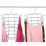 Giftol Tank Tops Hanger Metal Folding Space Saving Hanger Closet Organizer for Tank Tops, Cami, Bras, Bathing Suits, Belts, Ties（4 Pack）