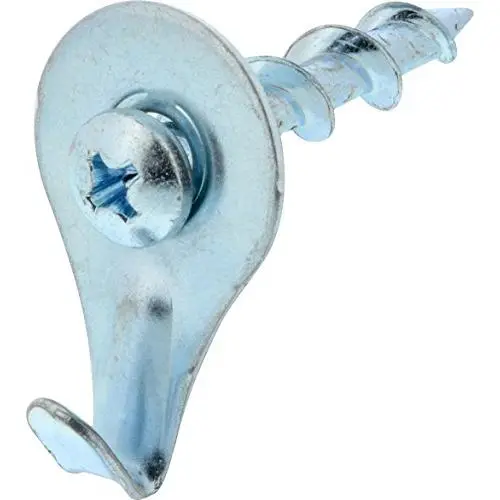 Hillman Chrome 122362 Self-Drilling Wall Dogs with Picture Hanging Hook, up to 50 lbs Hillman Chrome 122362 Self-Drilling Wall Dogs with Picture Hanging Hook, up to 50 lbs