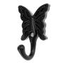 Dophee 5Pcs Black Vintage Bronze Butterfly Wall Door Hooks Hanger Clothes Coat Hat Holder