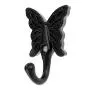 Dophee 5Pcs Black Vintage Bronze Butterfly Wall Door Hooks Hanger Clothes Coat Hat Holder