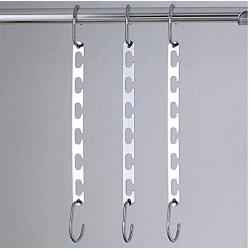 2pcs/Set Multi-Function Stainless Steel Clothes Hanger Creative Cloth Cabinet Clothes Rack Organizer Home Wardrobe Tool Racks