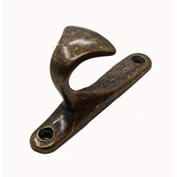 KFZ Coat Hook Hat Hook Clothes Hook,Bath Towel Hook,HAO-SPN0001 Zinc Alloy Hanger (1 Pack, SPN0001-Black Antique Coffee)