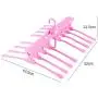 EvaroFly Multipurpose Magic Folding Hanger, Multilayer Anti-skidding Storage Clothes Hanger, Household Travel Camping -Pink 42.5x42x21.5cm EvaroFly Multipurpose Magic Folding Hanger, Multilayer Anti-skidding Storage Clothes Hanger, Household Travel Camping -Pink 42.5x42x21.5cm