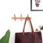 YOYAI Wood Coat Rack Wall Mounted Wall Rack with Hooks Hat Rack Towel Hanger Wood Wall Hooks Hanger with Pegs Entryway Bedroom Bathroom（Beech Wood,3 Hooks）