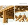 PLLP Drying Rack Hangers Simple Solid Wood Coat Rack Hanging Hanger Landing Bedroom Clothes Shelf Storage Rack Clothes Rack