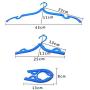 DOIOWN Folding Clothes Hangers Portable Plastic Drying Rack for Home Travel Camping(Pack of 10) (10pcs(Folding Travel Hangers))