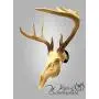 Metal European Mount Deer Skull Hanger Bracket Hook