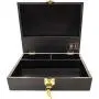 Wooden Stash Boxes with Lock - Large Storage Boxes with Lock and Key - Compartment Boxes with Extra Storage for Accessories - Black Wood Box Wooden Stash Boxes with Lock - Large Storage Boxes with Lock and Key - Compartment Boxes with Extra Storage for Accessories - Black Wood Box