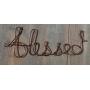 BLESSED Thanksgiving Wall Hanger - Fall Decorations - Fall Thanksgiving Wall Decor - Wire Words - Any Writing Possible - ThanksgivingWriting