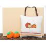 Fall Pumpkins Door Hanger Pillow Orange Red Green Yellow Brown Decorative Repurposed Fall Pumpkins Door Hanger Pillow Orange Red Green Yellow Brown Decorative Repurposed
