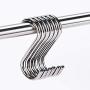 FJXQCY S Shaped Hooks Hanging Hooks Chrome and Bronze Plated for Jewelry Gardening Tools, S Hooks Kitchen Pot Pan Hanger Clothes Storage Rack (Color : 30pack, Size : M) FJXQCY S Shaped Hooks Hanging Hooks Chrome and Bronze Plated for Jewelry Gardening Tools, S Hooks Kitchen Pot Pan Hanger Clothes Storage Rack (Color : 30pack, Size : M)